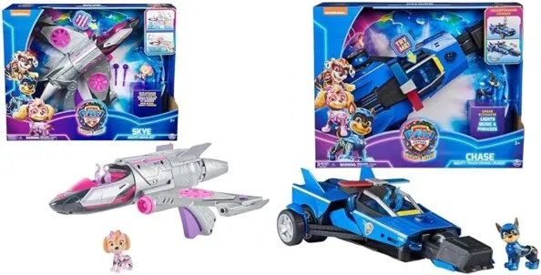 2 véhicules interactifs Pat' Patrouille Chase + Stella | Véhicules et circuits 