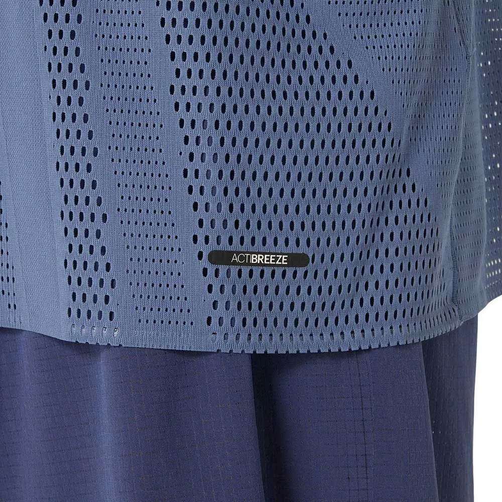Asics Metarun Ss Top Denim Blue  - Tee Shirt de Running Homme