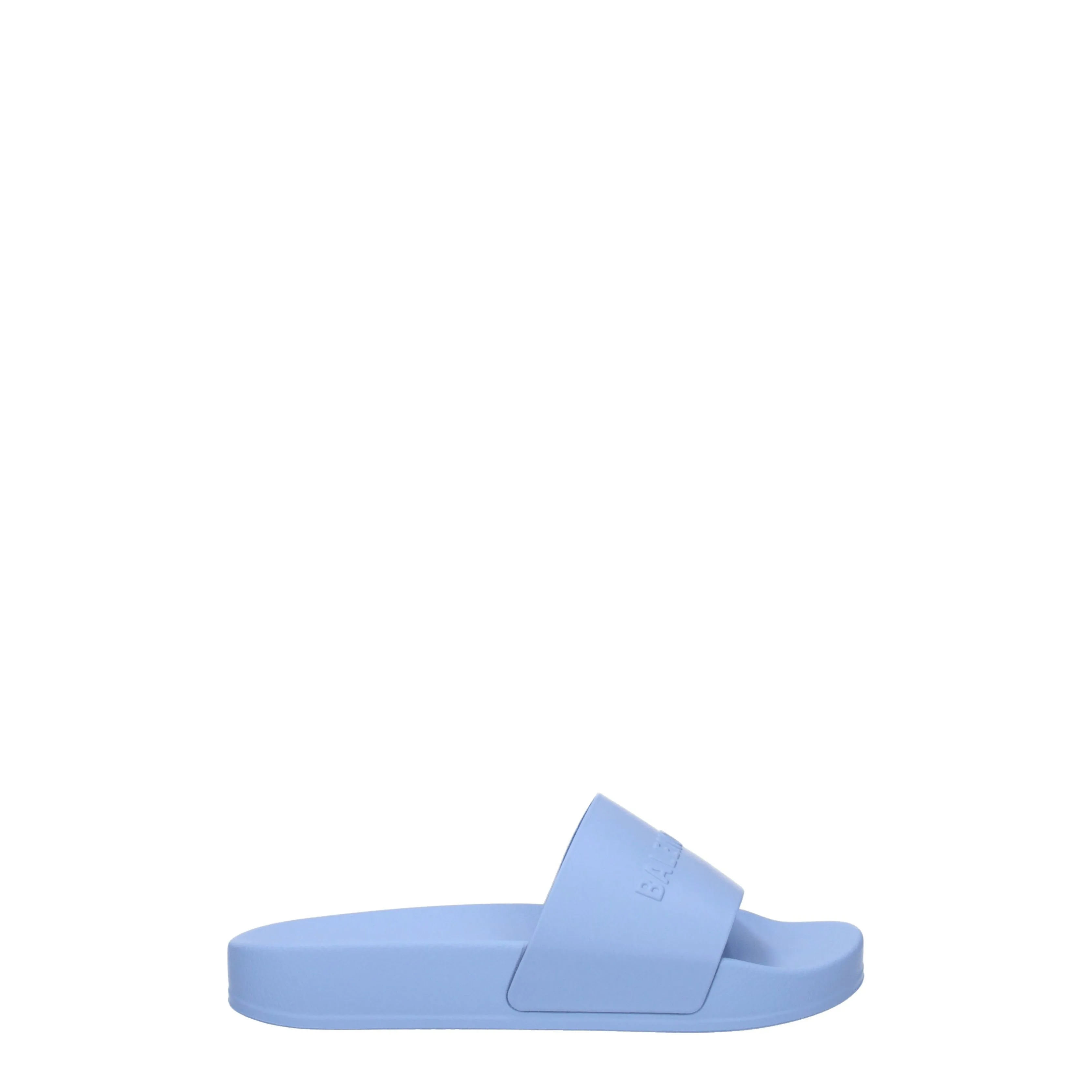 Balenciaga idées cadeaux pantoufles pour enfants femmes en caoutchouc bleu / ciel doux