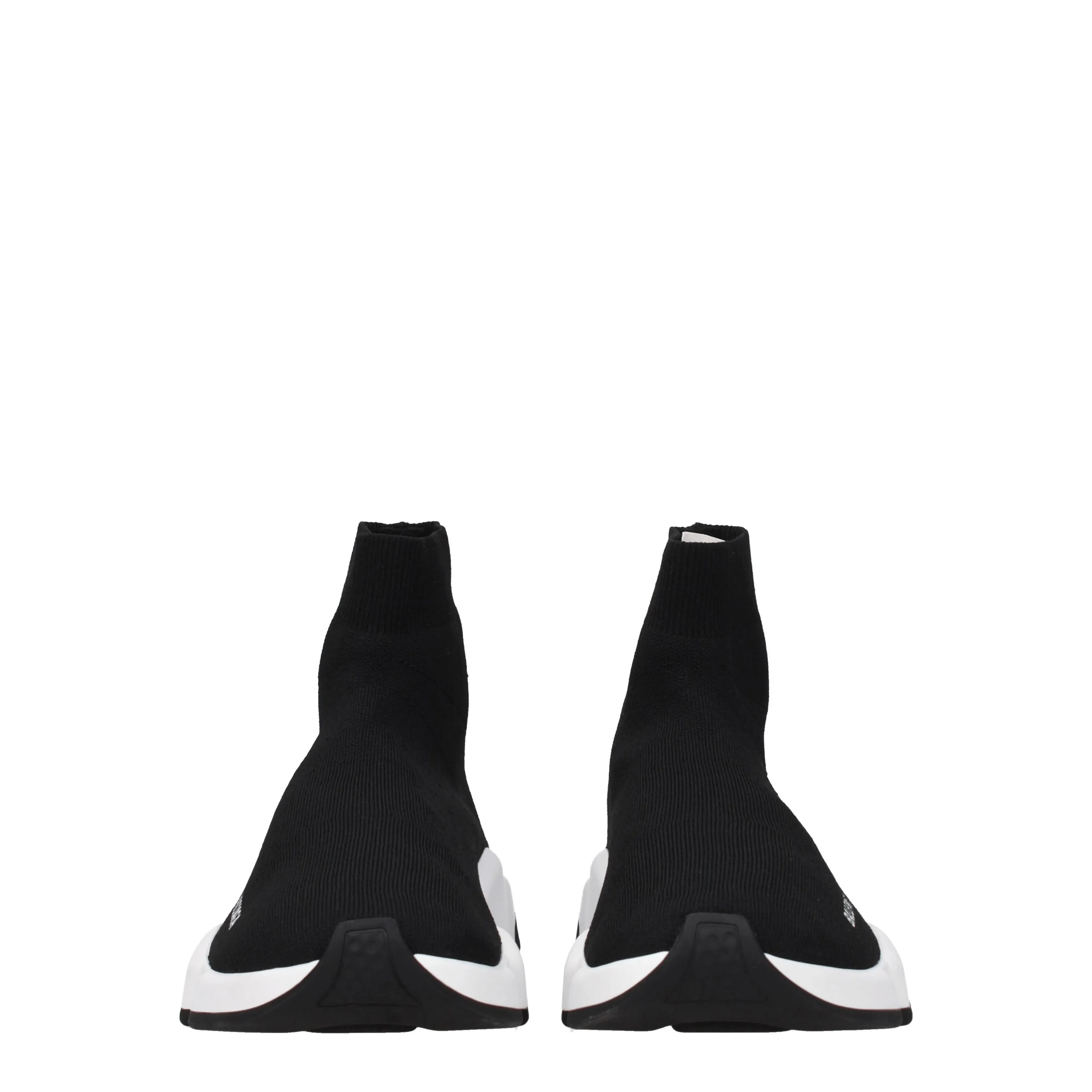 Balenciaga Sneakers Speed Mens tissu noir / blanc