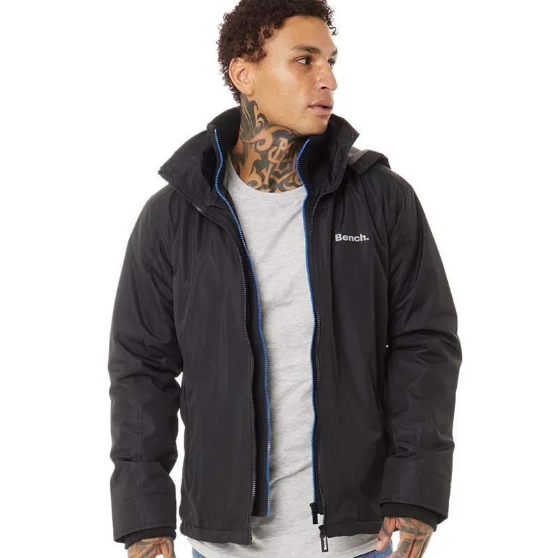 Bench Vestes Hawn Double Collar Homme Noir