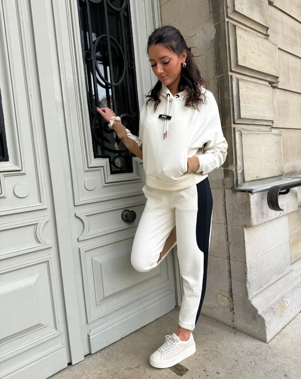 Boss Pantalon de Survêtement Femme Tailles xs Coloris Blanc