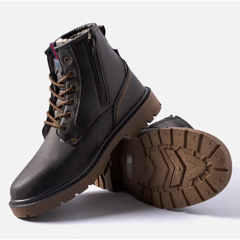 Bottes isolées marron pour hommes par Telti brun
