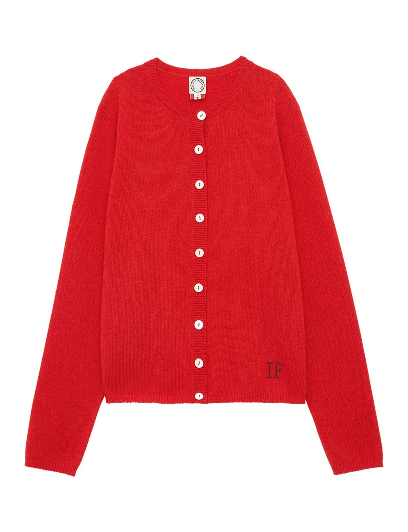 Cardigan Cesaria rouge laine et cachemire