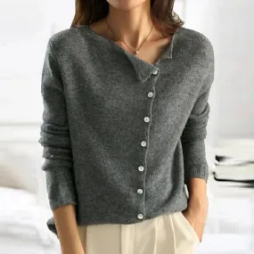 Cardigan chic à boutons nacrés pour femme