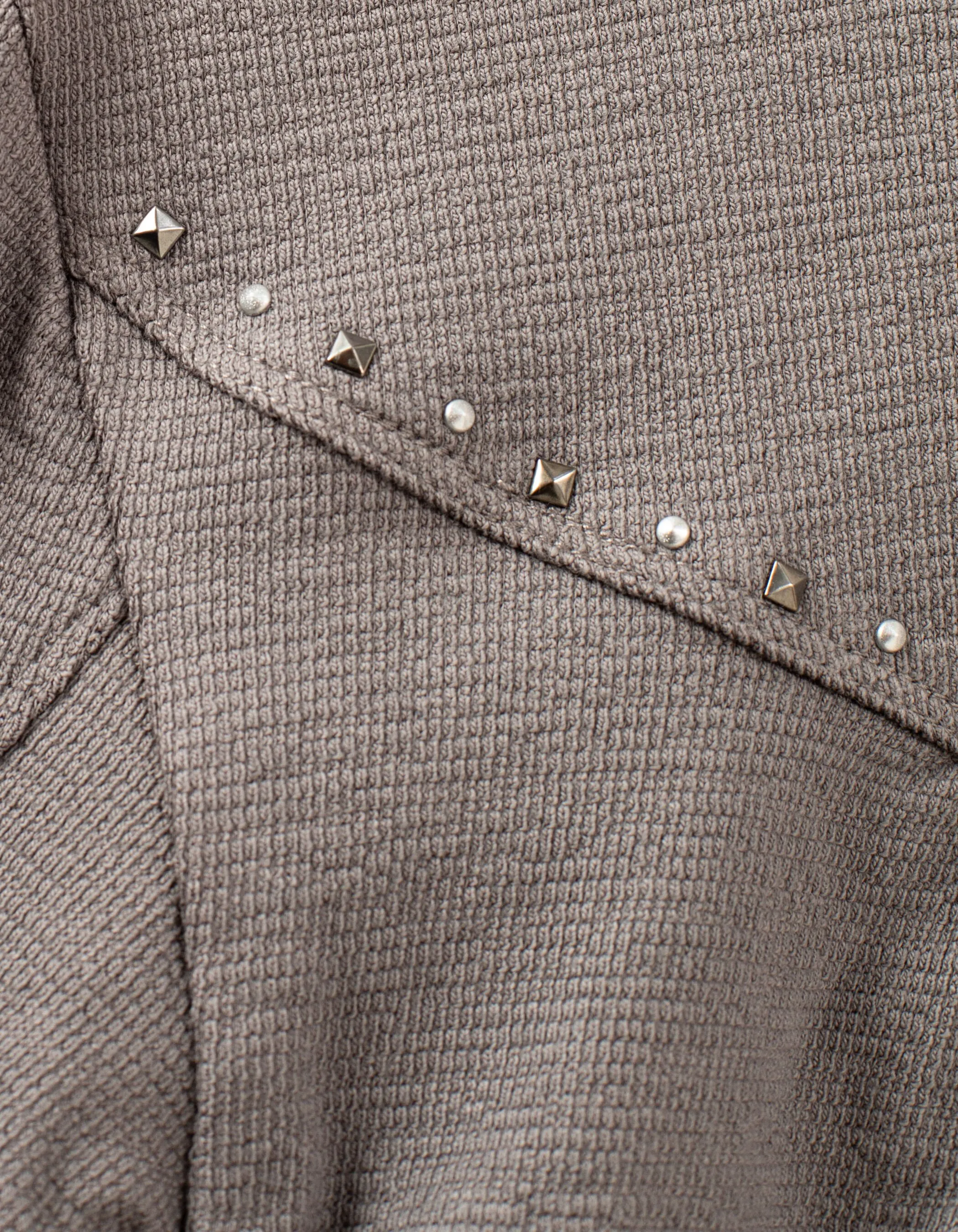 Cardigan gris de lin avec clous fille