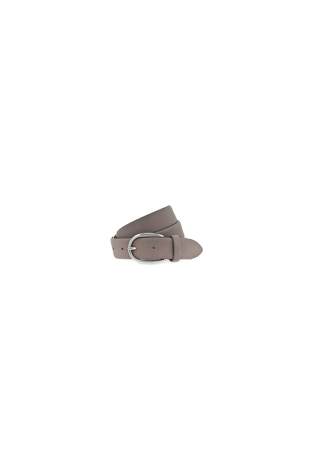 Ceinture en cuir enduit taupe, Vanzetti - V5106R2754 Gris Taupe | Cesare Nori