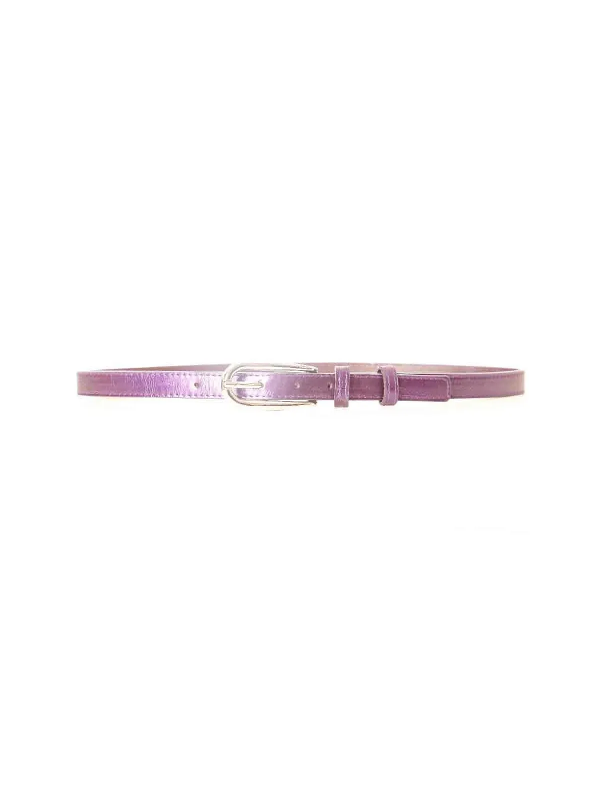 Ceinture Violette fine avec longue boucle MH-026