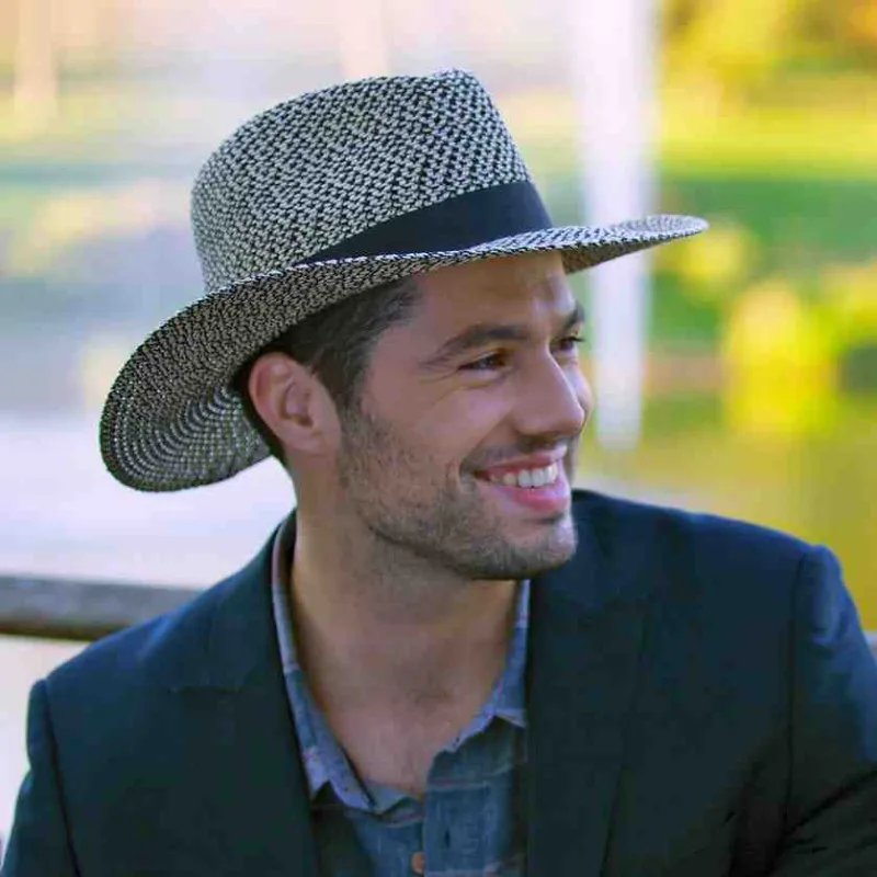 Chapeau Oscar HOUSE OF ORD anti UV | Fedora charbon mixte homme femme