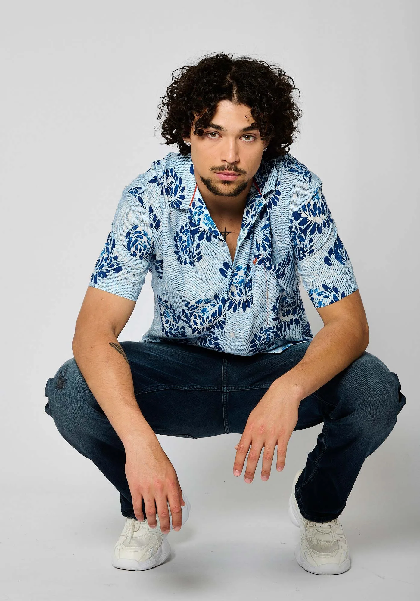 Chemise bleue marine Homme 100% coton  TOMAK Navy