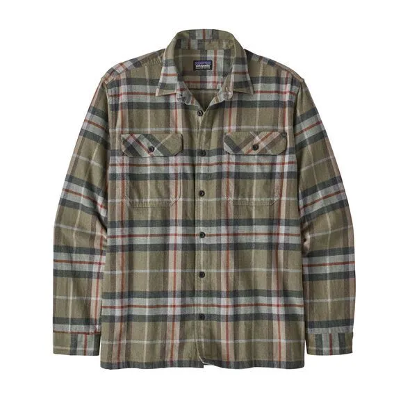 Chemise de randonnée M's Long-Sleeved Organic Cotton Midweight Fjord Flannel Shirt - HEKH