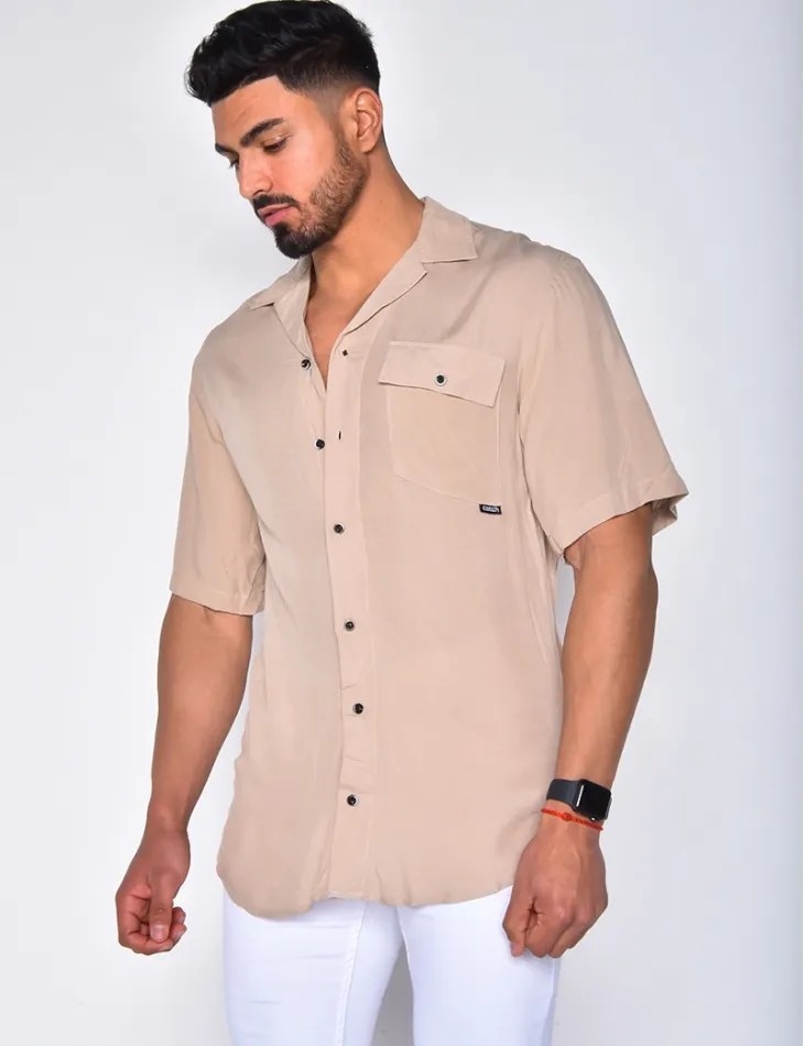 Chemise homme bouton bi-color / 40078 - JEANS INDUSTRY