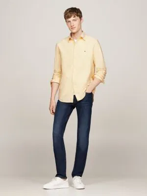 Chemise Oxford coupe standard classique | Jaune | Tommy Hilfiger