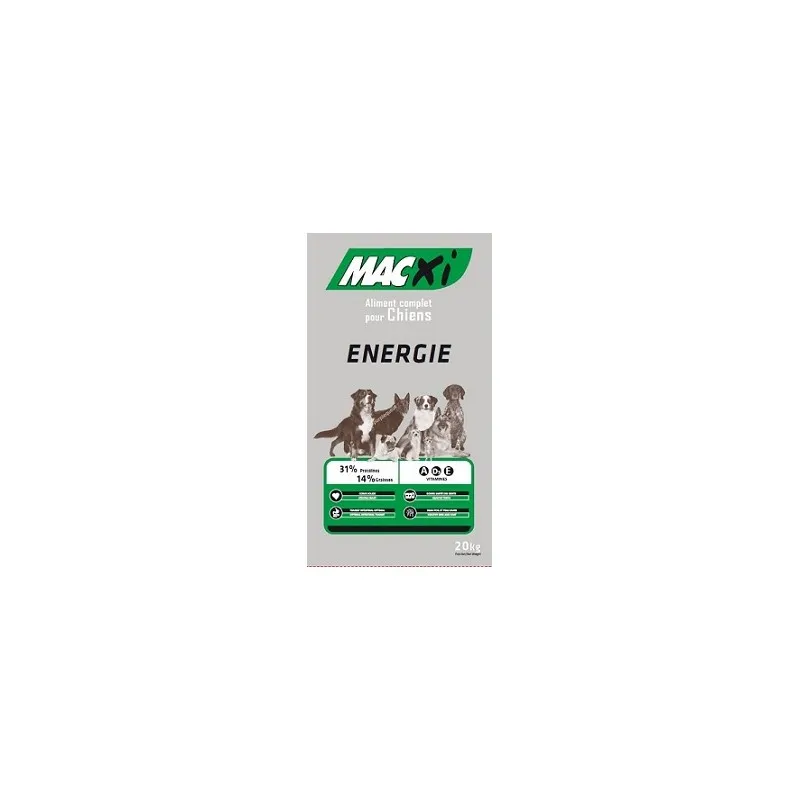 CROQUETTES CHIENS ÉNERGIE 20KG - MACXI