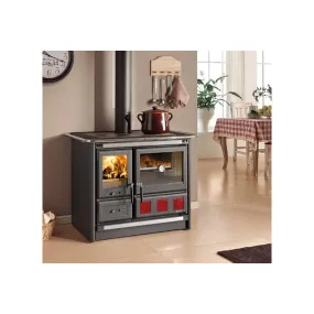 Cuisinière à bois raccordable - LA NORDICA Rosa XXL 5.0 Steel 11 kW
