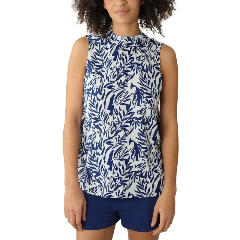 DEELUXE EST 74 Maeve Blouse W /marine 2024 Sportswear Femme Tee Shirt Manches Courtes