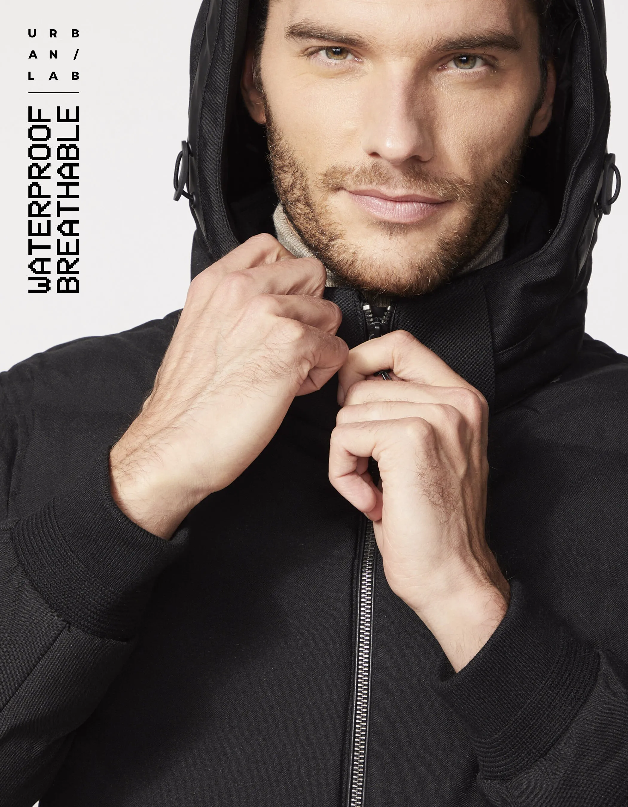 Doudoune noire esprit rock DUPONT™SORONA® Homme