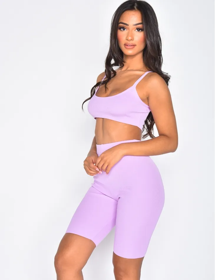 Ensemble short cycliste et brassière / 35351 - JEANS INDUSTRY