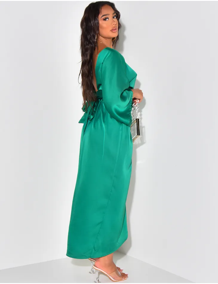 Ensemble top + jupe en satin  / 54453 - JEANS INDUSTRY
