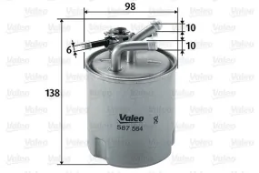 Filtre à carburant VALEO 587564 
