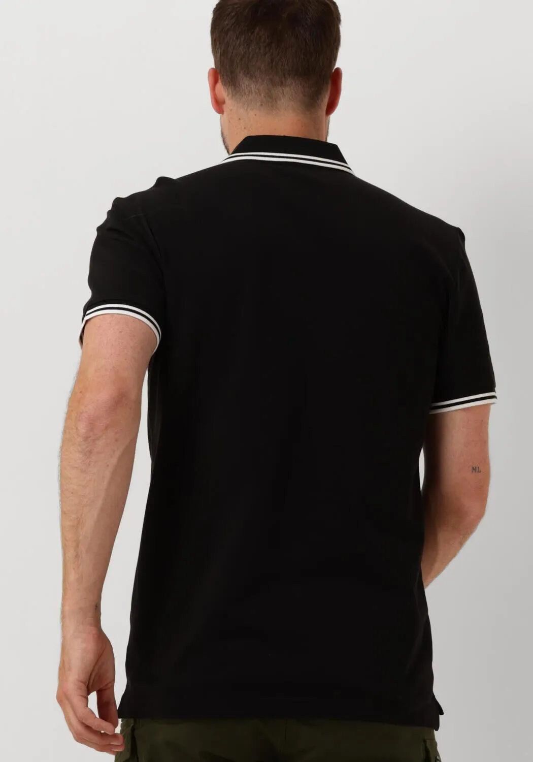 g-star raw polo dunda slim stripe polo s/s en noir