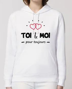 Hoodie Toi et moi pour toujours Par tunetoo