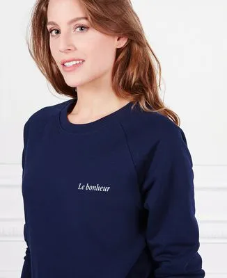 Hoodie zippé homme À la recherche du bonheur (brodé)