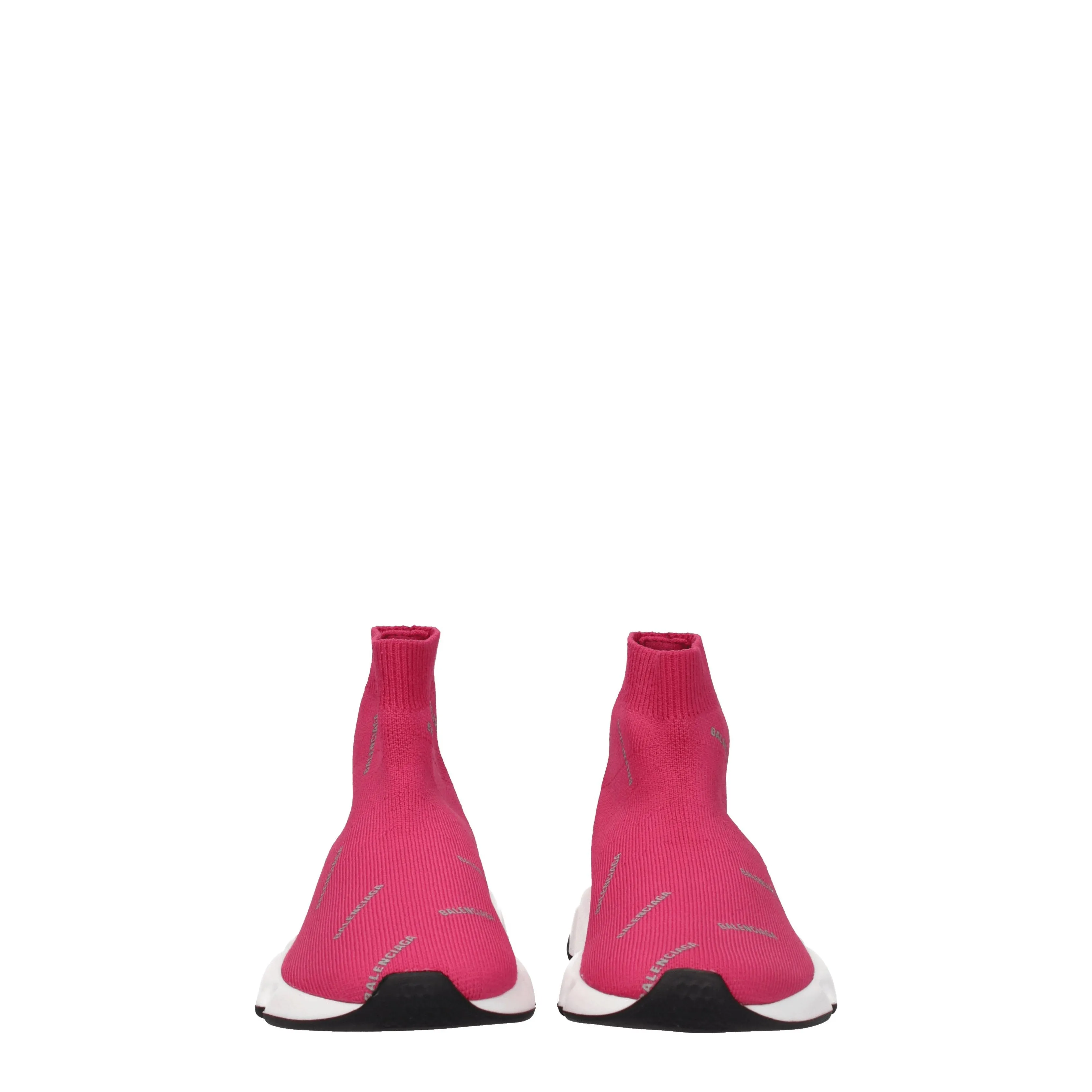 Idées de cadeaux Balenciaga Femmess Sneakers Kids Fabric rose / argent