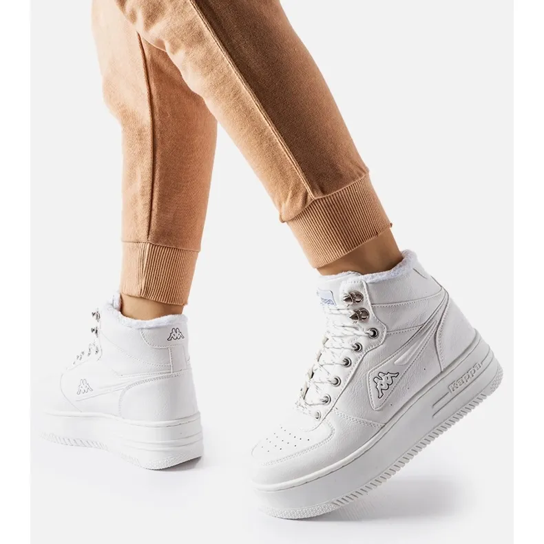 Kappa 243047 Fallou chaussures isolées blanches