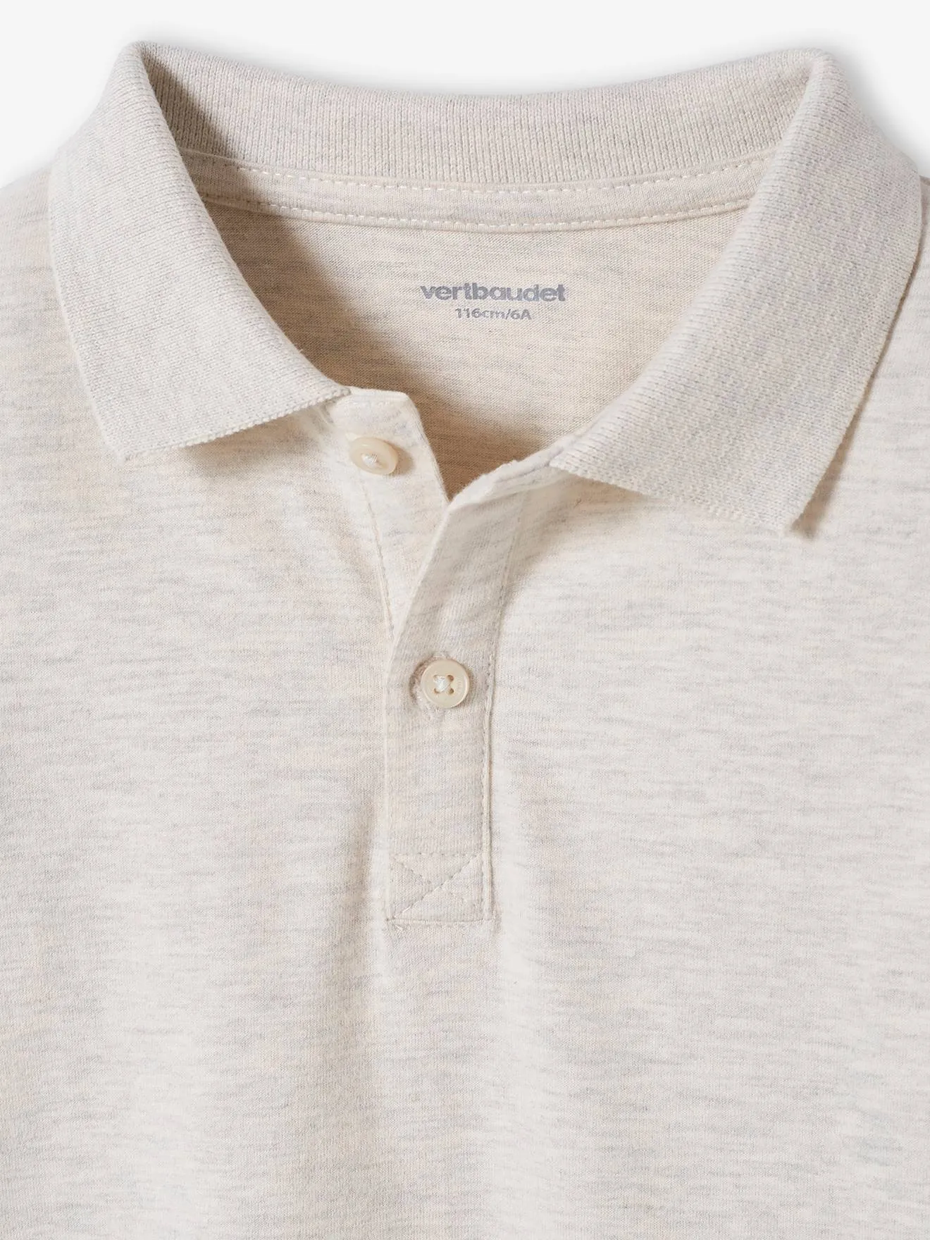 Lot de 2 polos garçon manches longues lot gris - Vertbaudet