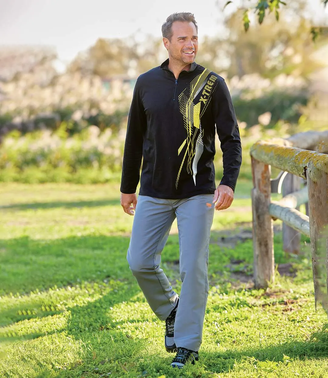  Lot de 4 Polos Sport Col Zippé