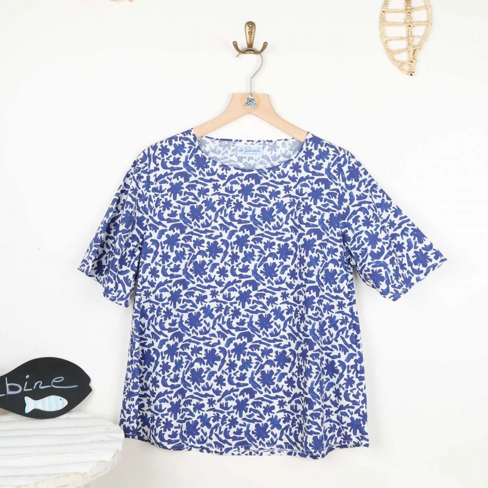 Maelou, chemisier blouse 100% coton - Maison Le Glazik