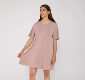 Organic Basics - Tencel - Lite T-shirt Dress Dusty Rose