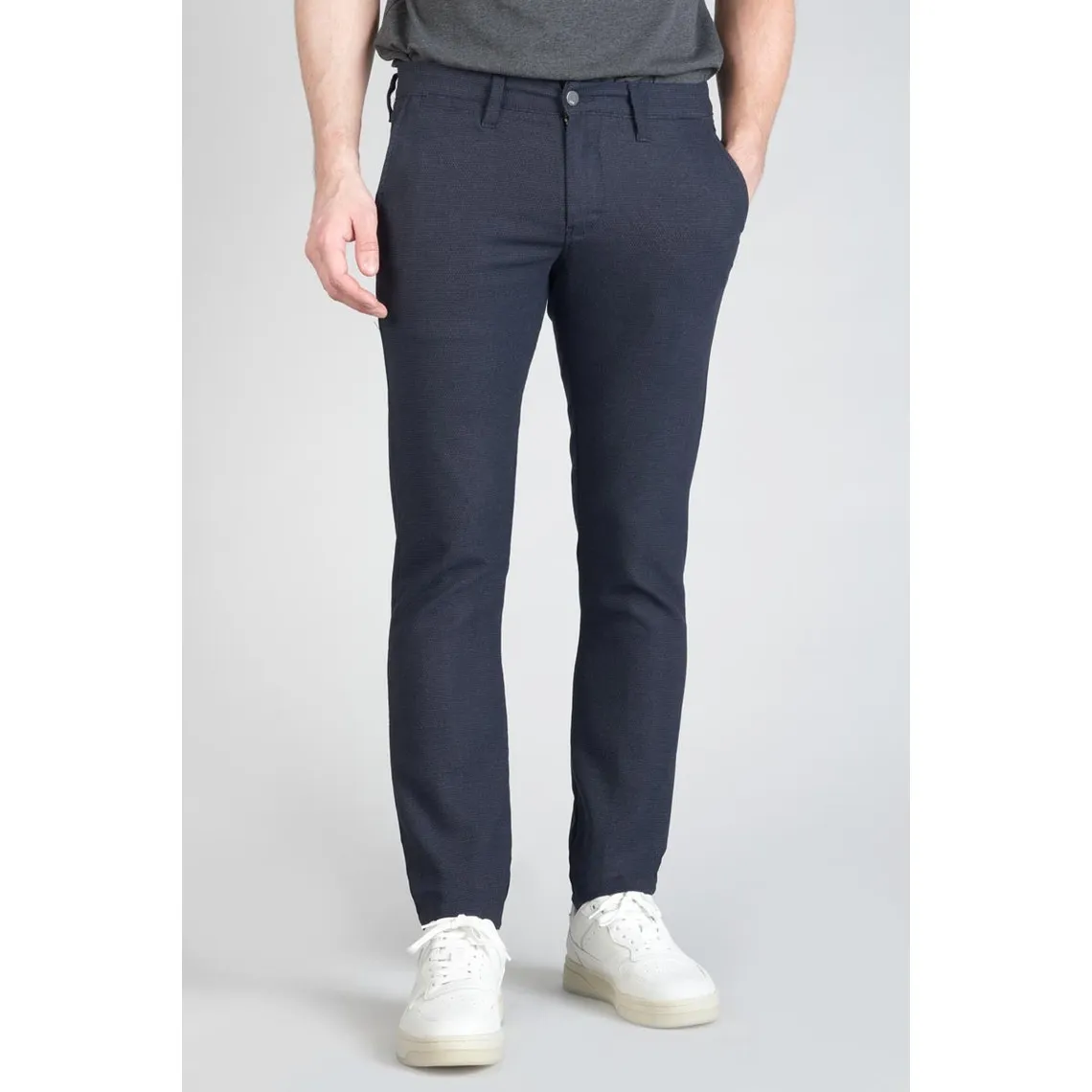 Pantalon carotte GAMBETTA bleu | 3 Suisses