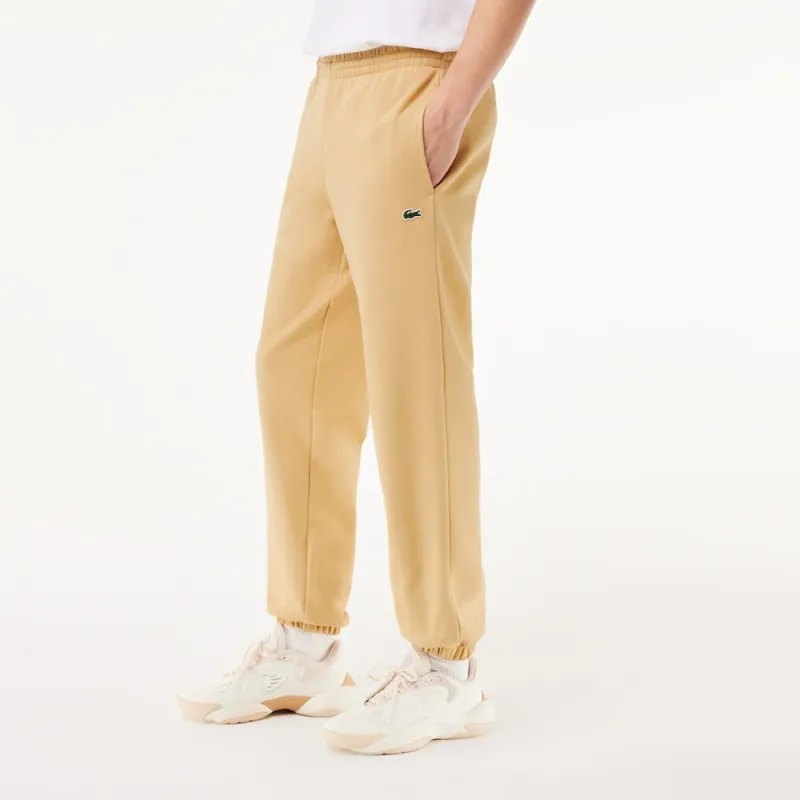 PANTALON DE SURVÊTEMENT HOMME LACOSTE EN MOLLETON GRATTÉ BEIGE