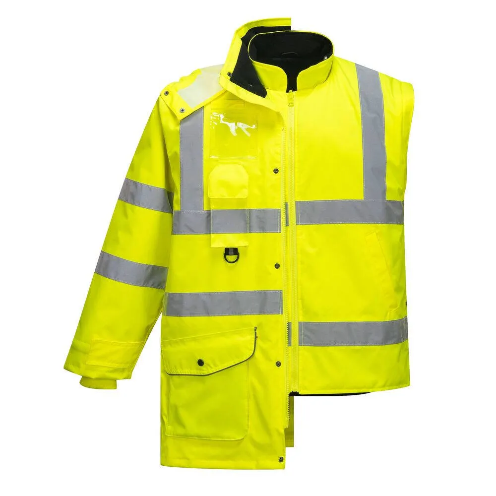 Parka Haute Visibilité 7 en 1 Portwest Hi Vis Respirant