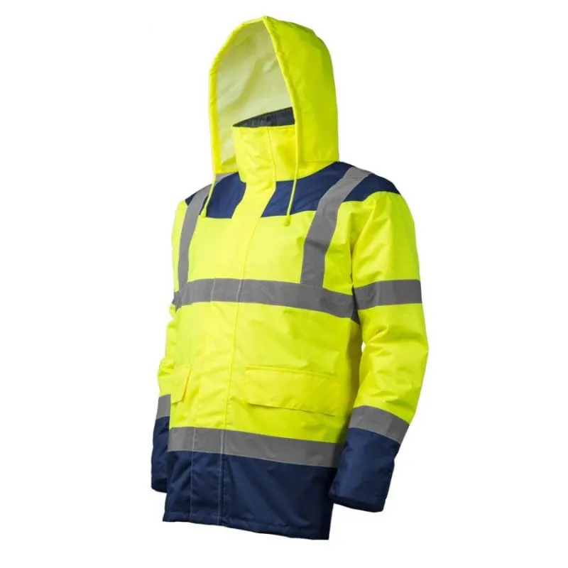 Parka matelassée HV KETA Jaune et Marine - Coverguard