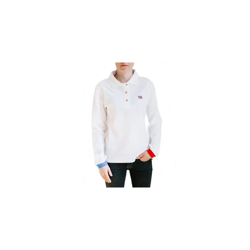 Polo Blanc céleste pour femme