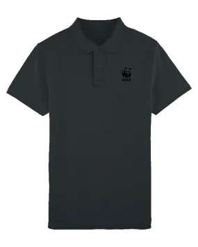 Polo homme WWF en coton bio (noir)