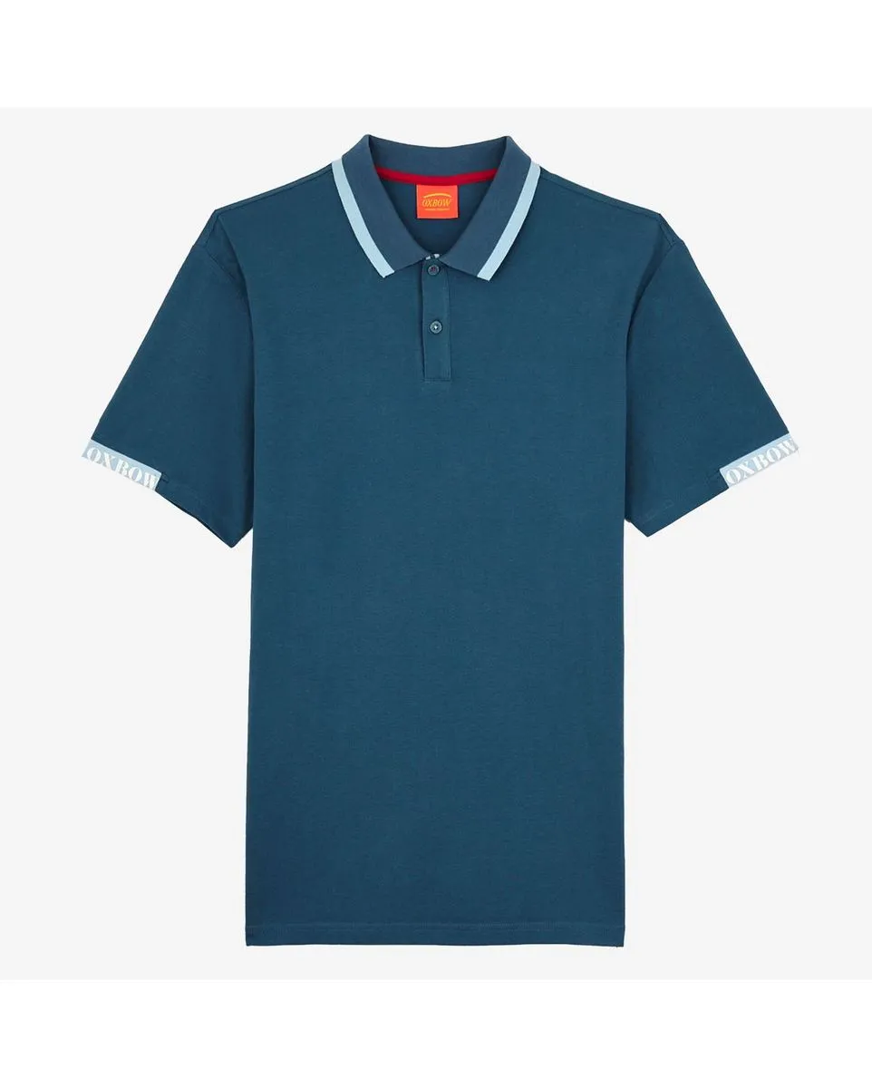 Polos Homme POLO MANCHES COURTES UNI Bleu