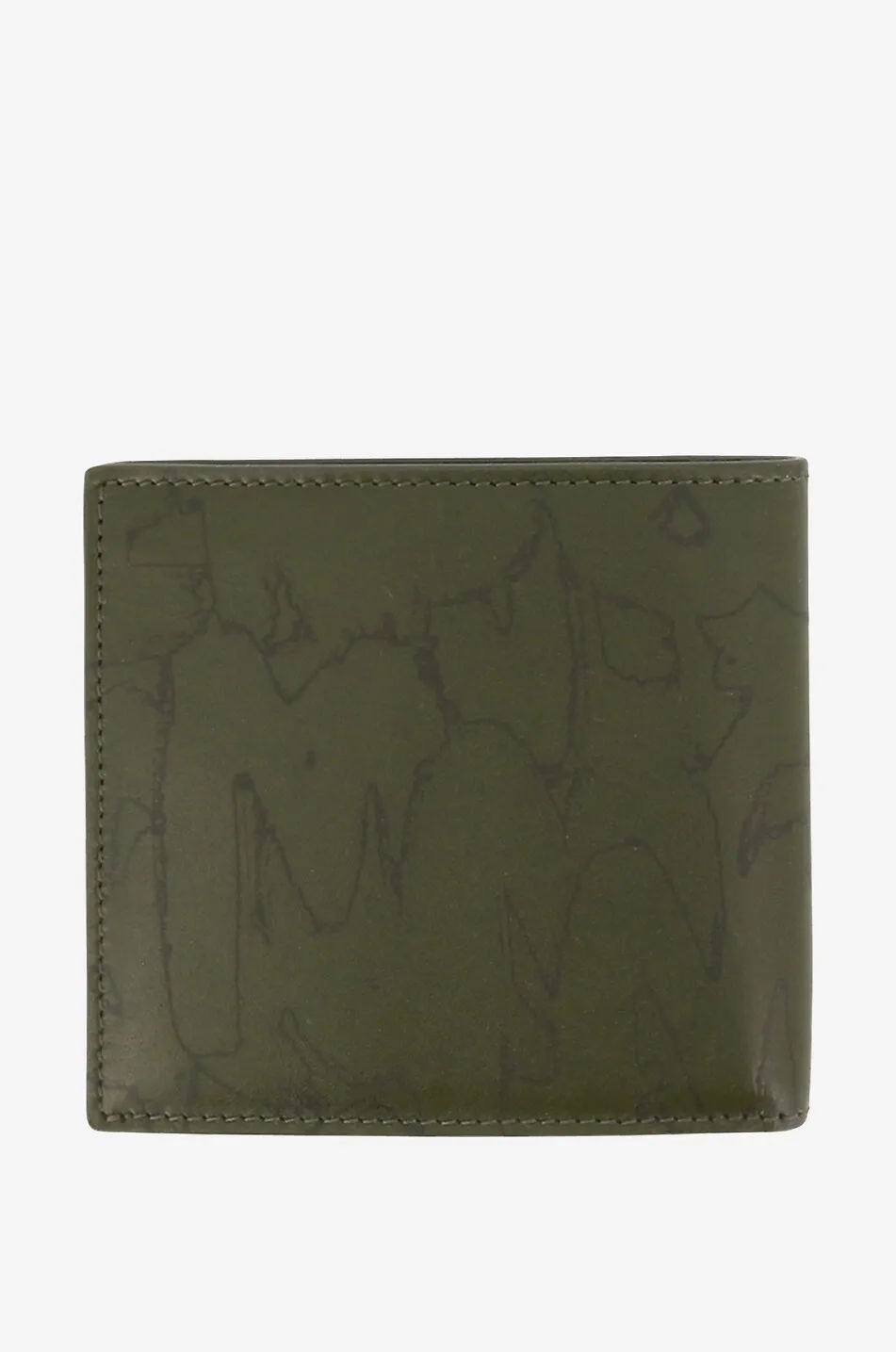Portefeuille en cuir imprimé McQUEEN Graffiti 8cc