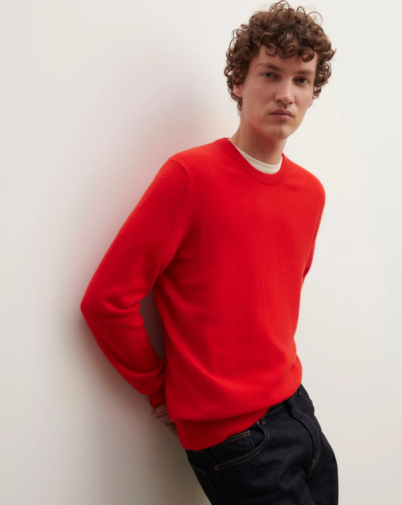 Pull col rond classique