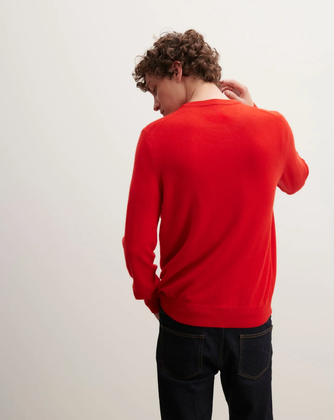 Pull col rond classique