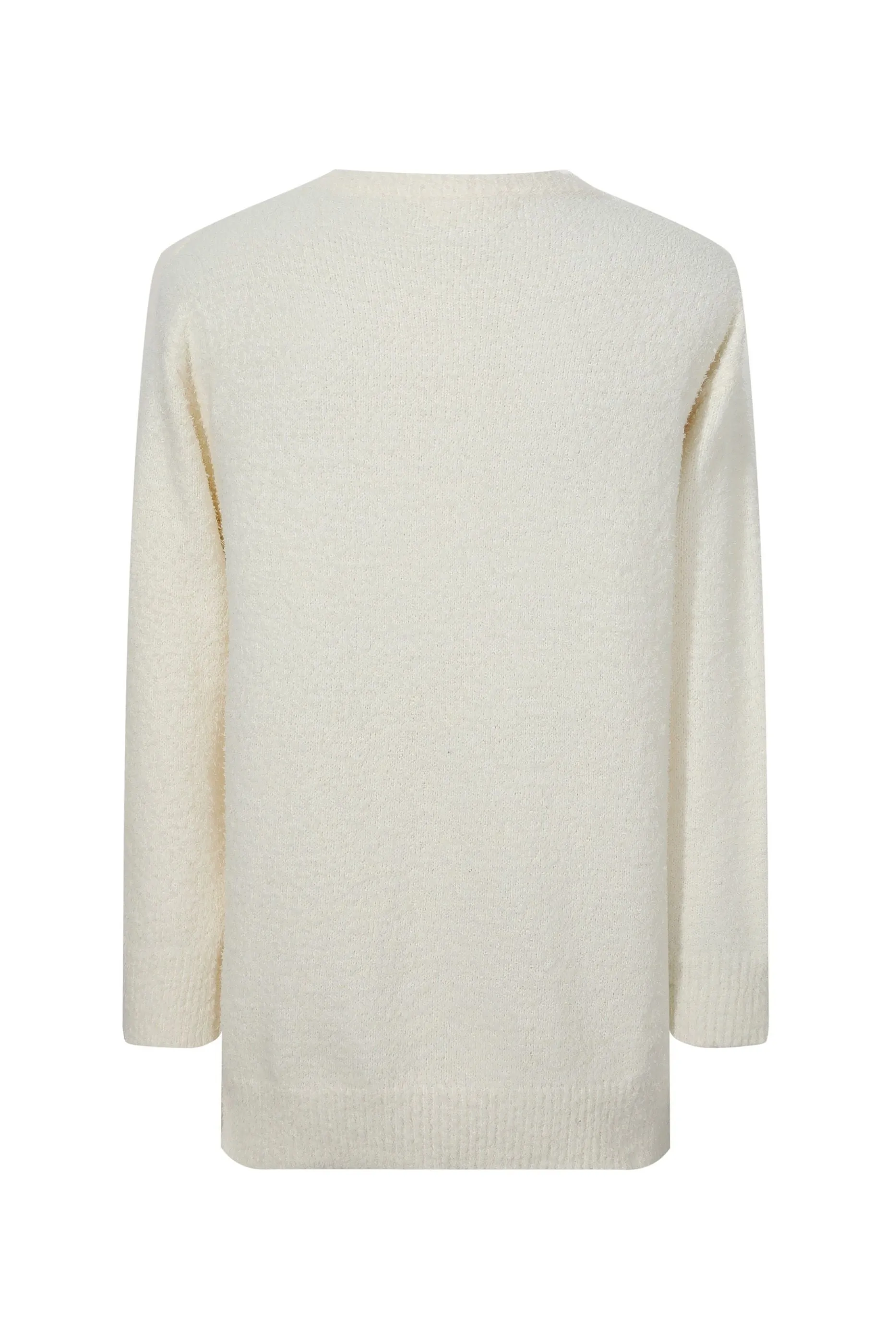 Pull effet peluche mohair