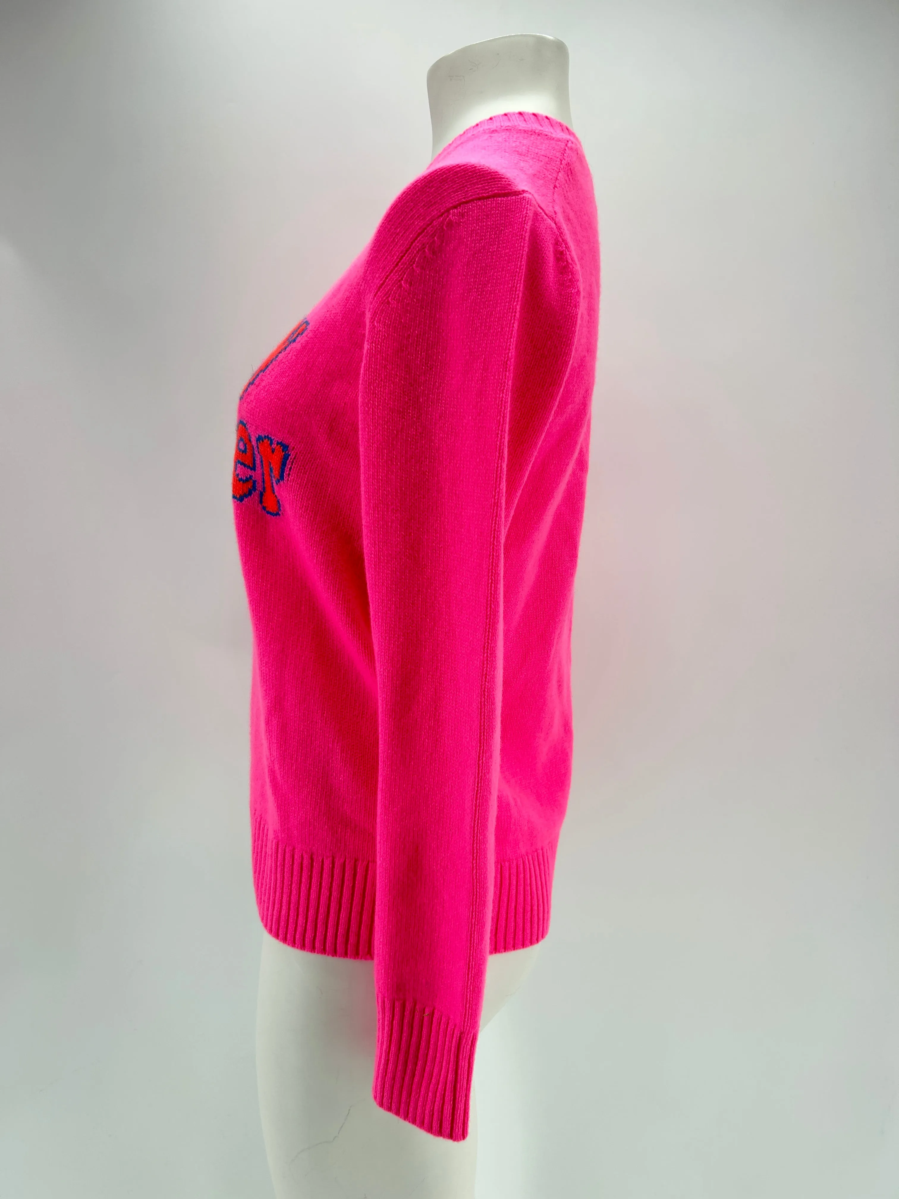 Pull en cachemire rose