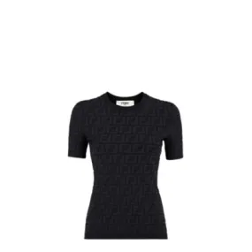 Pull - Pull en viscose FF noire | Fendi