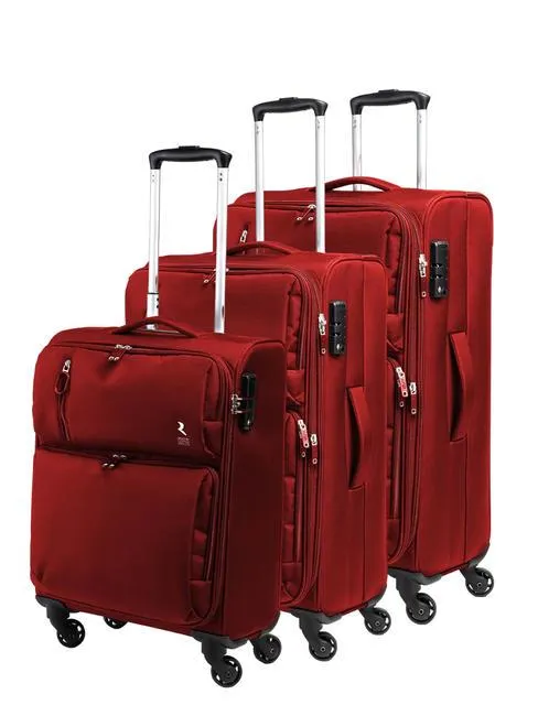R Roncato Eco-Mood Lot De 3 Chariots : Cabine+Moyenne Et Grande Exp Rouge - Achetez À Prix Outlet!