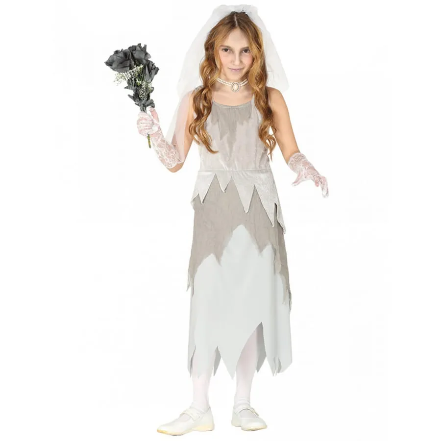 Robe de petite mariée fantôme grise