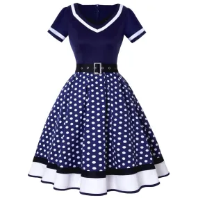 Robe Pin-Up  Bleu Marine
