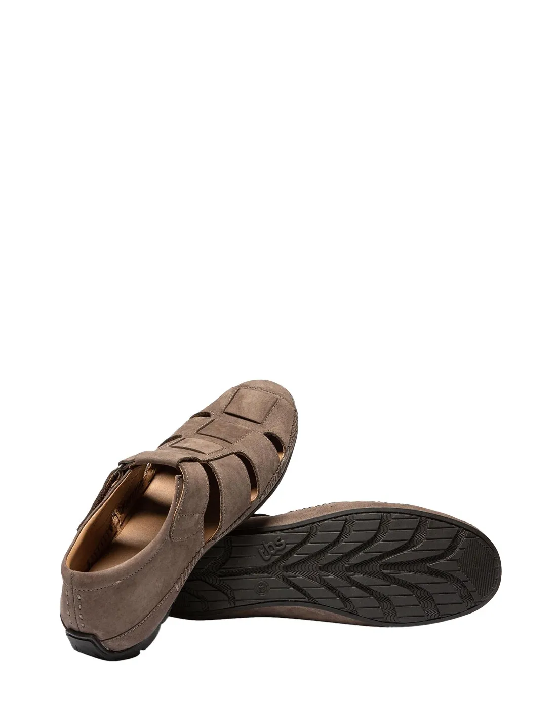 Sandales en cuir TBS Sahorre Ref 52967 Taupe